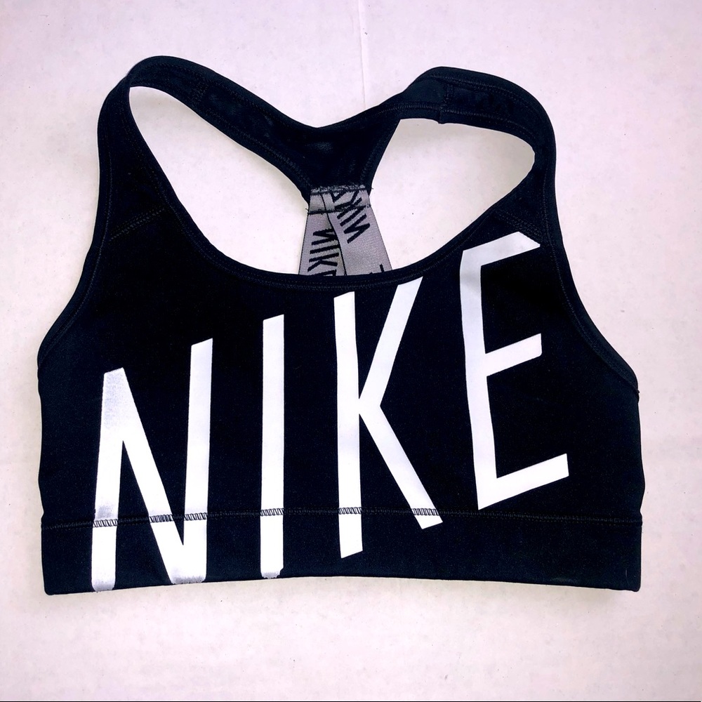 Nike Dri Fit black and white sports bra size xs